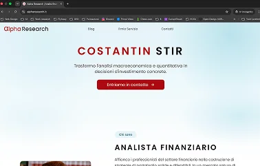 Anteprima desktop del progetto Alpha Research